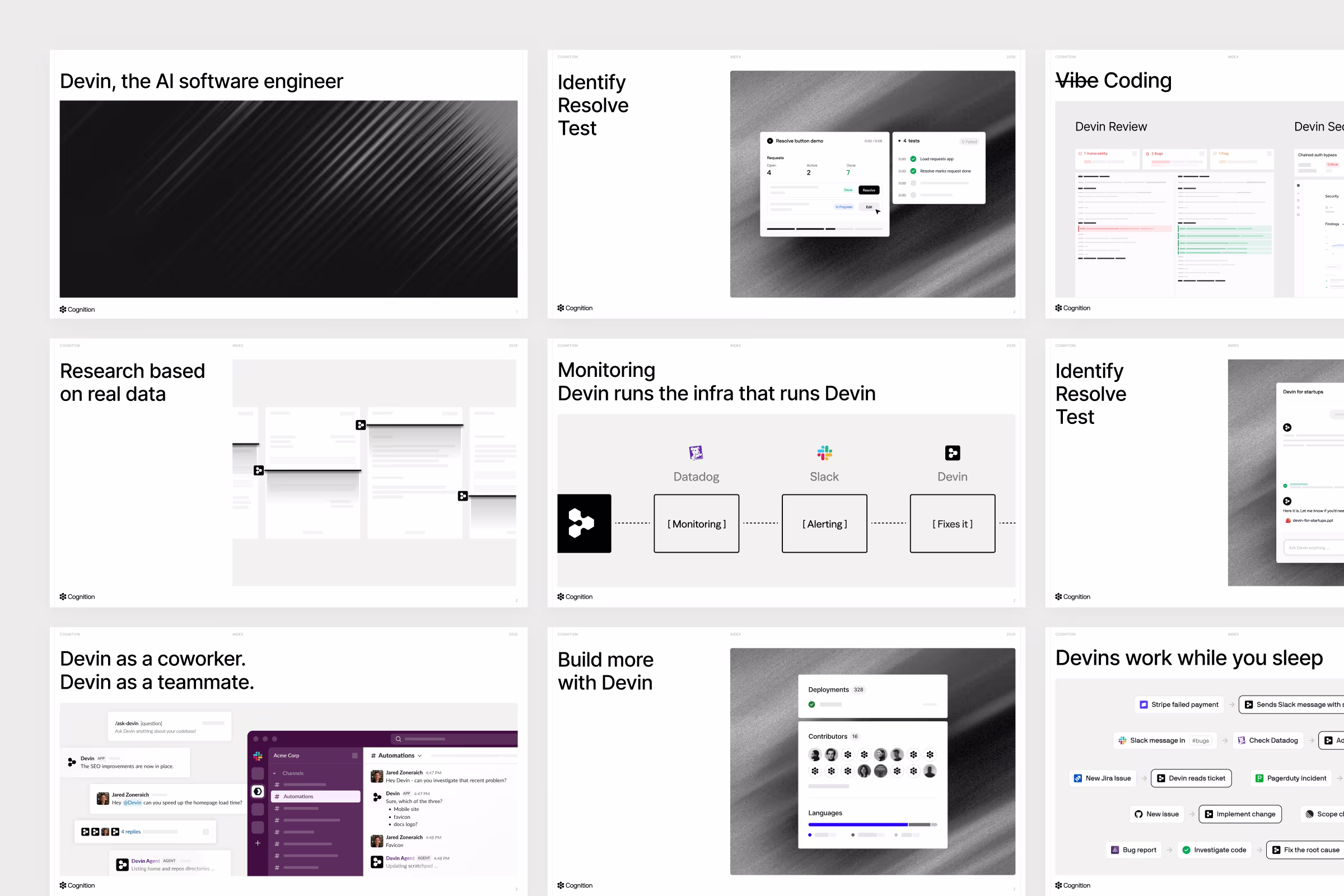 Cognition - Devin the software engineer slide deck