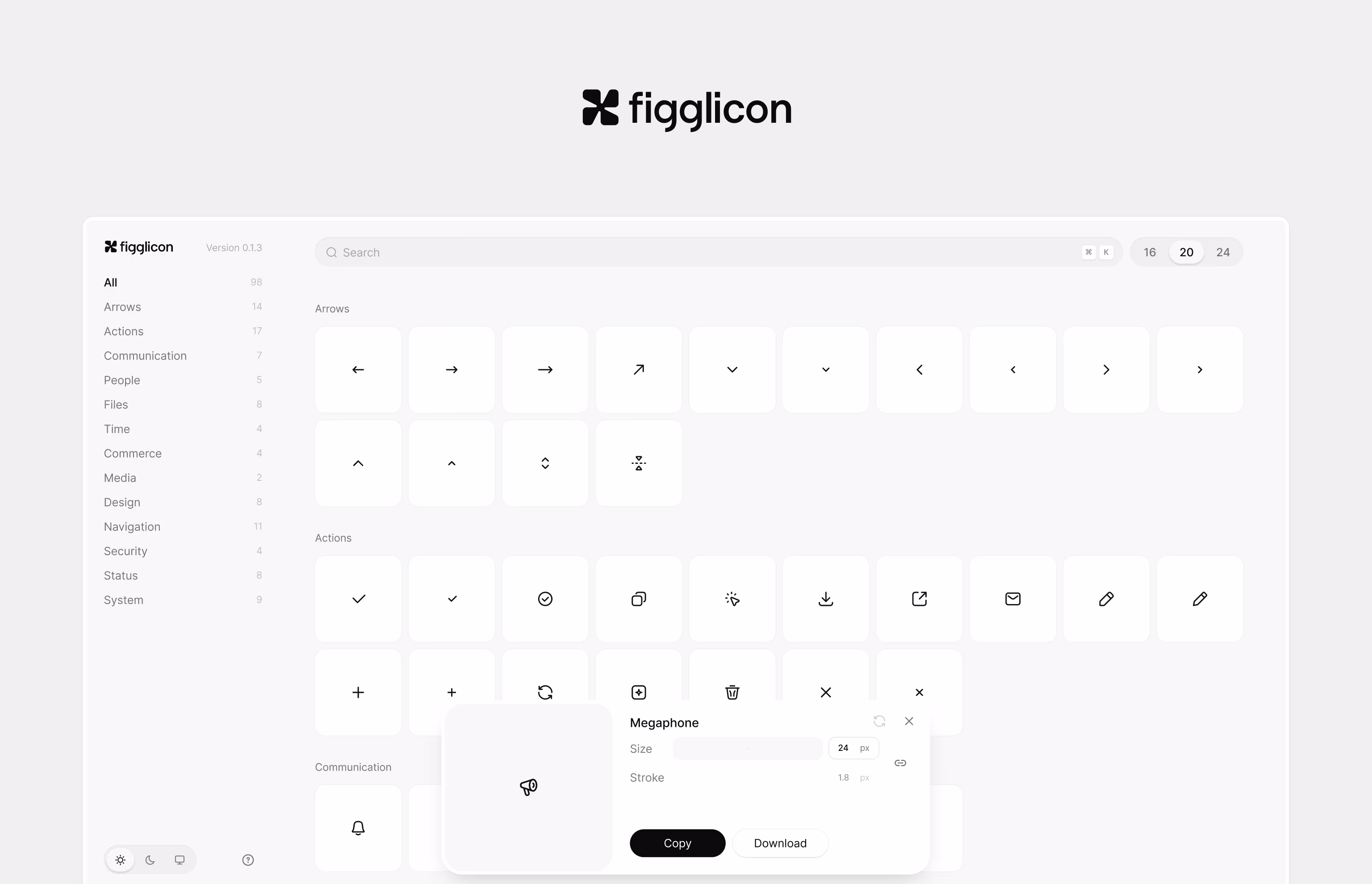 Figglicon icon library preview