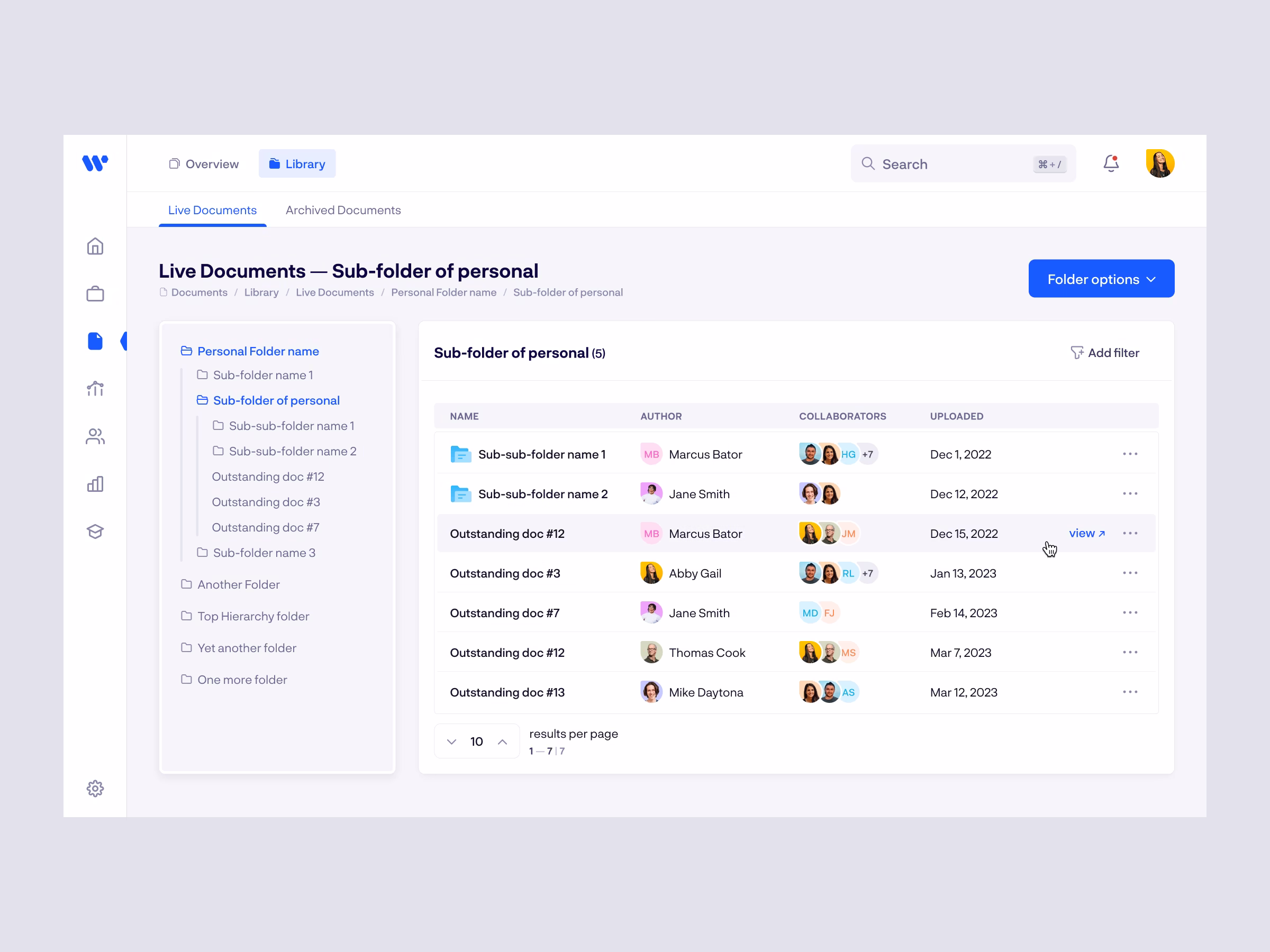 Rock HR platform interface